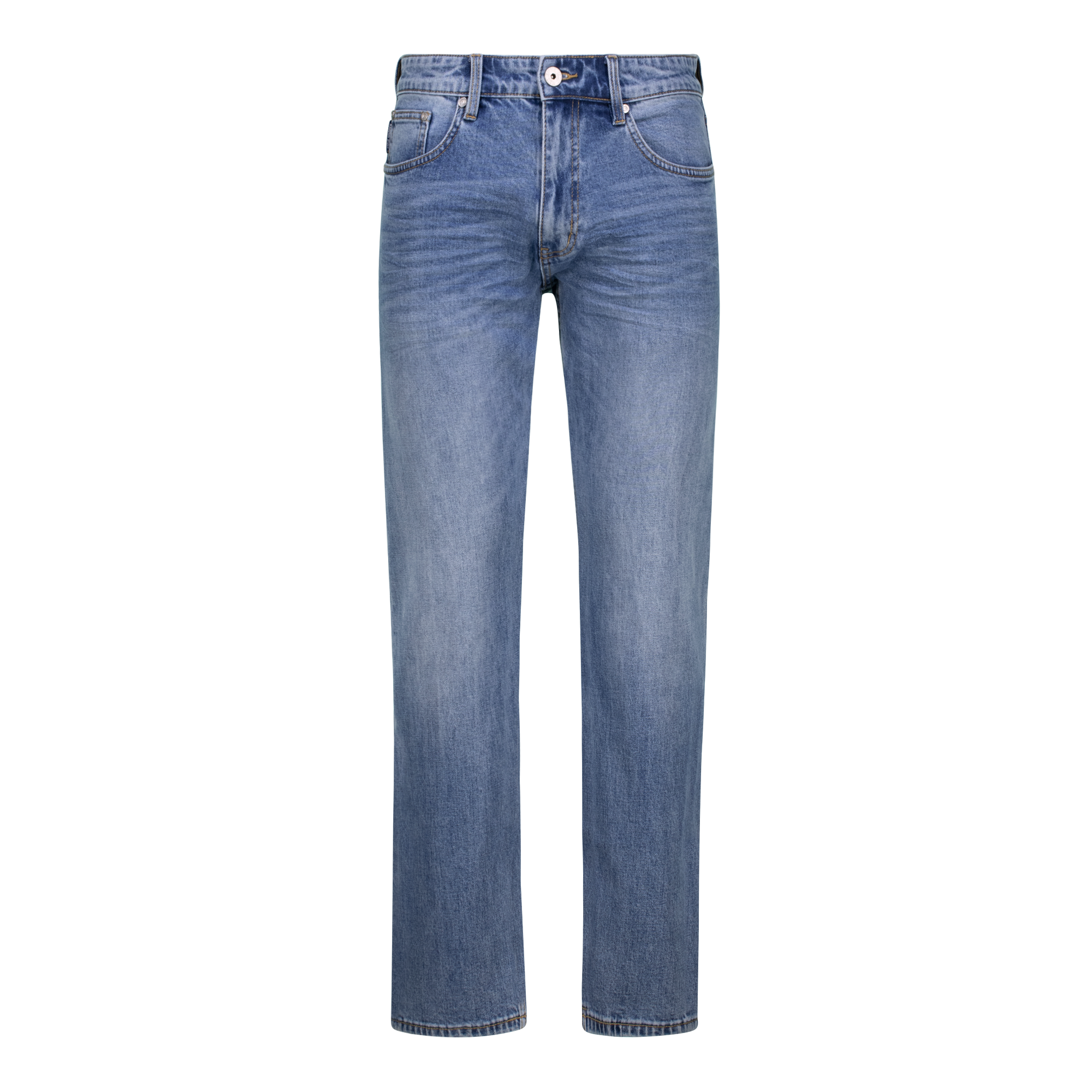 KAIRO SLIM STRAIGHT MID WASH JEANS