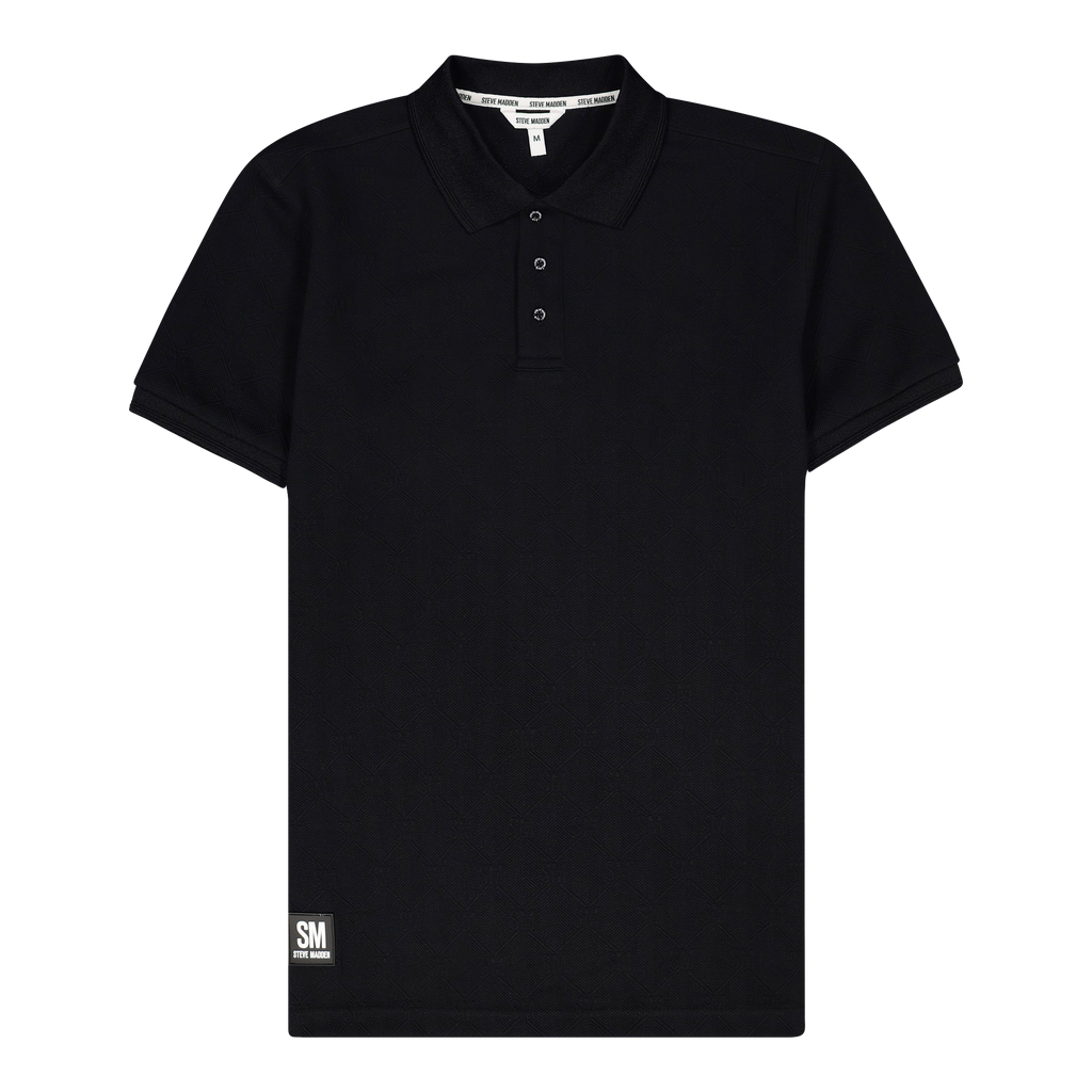 PAUL BLACK JACQUARD EMBOSSED GOLFER