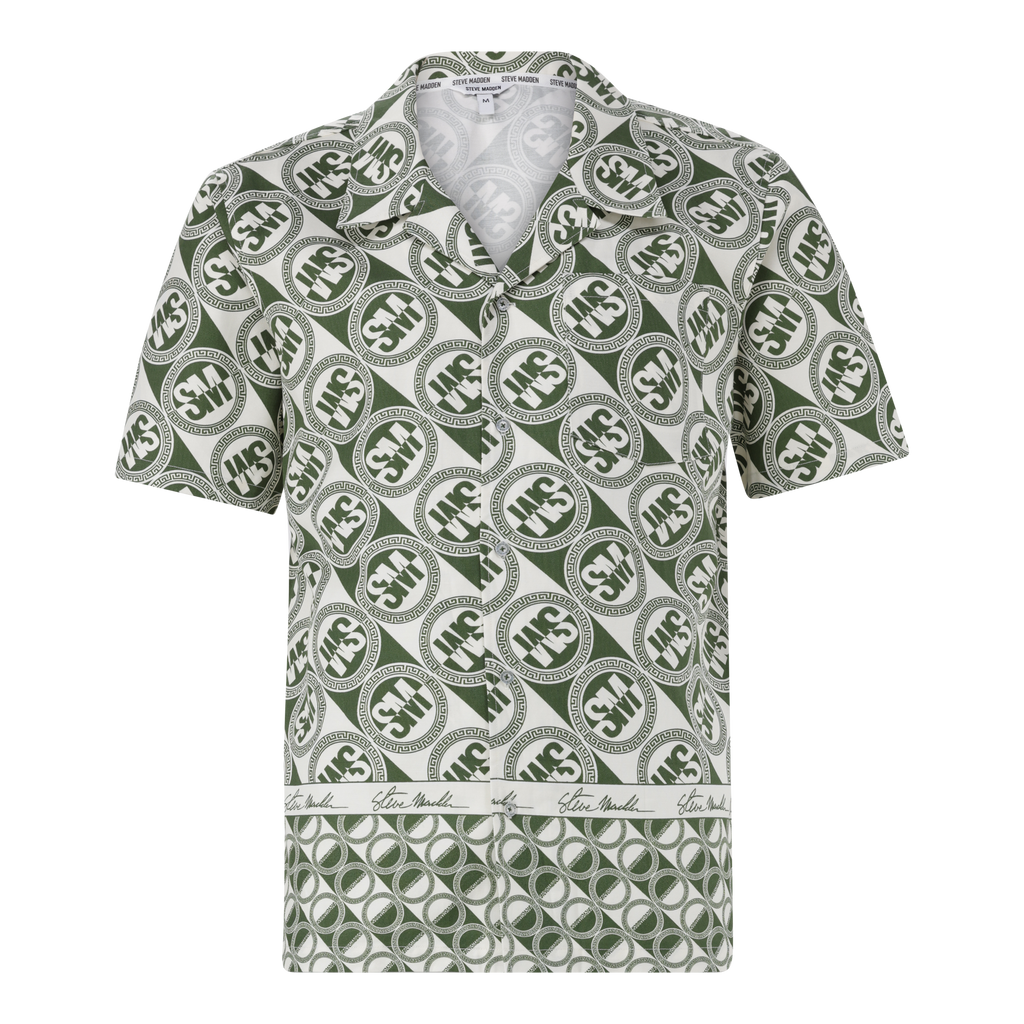 LENNON FATIGUE/CREAM LOGO PRINTED SHIRT