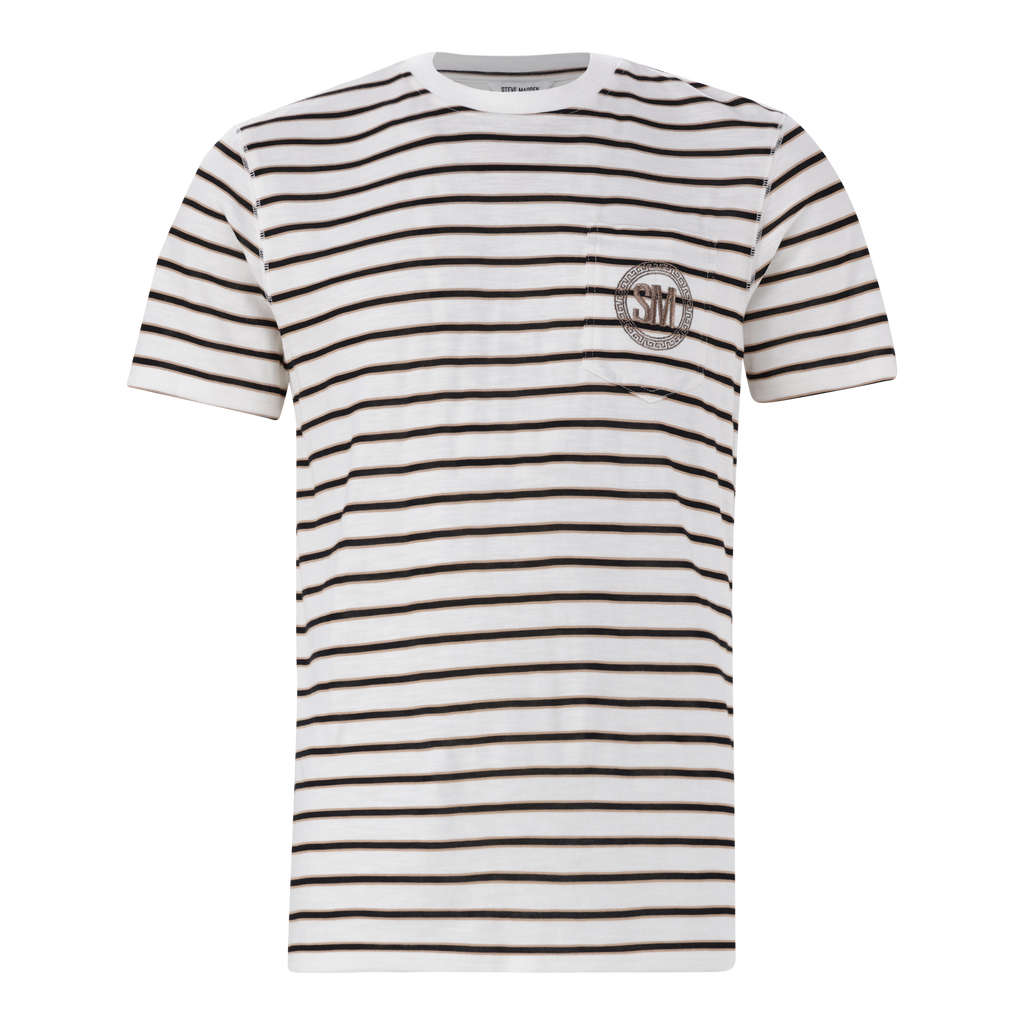 SCOTT MULTI STRIPE CREW NECK T-SHIRT