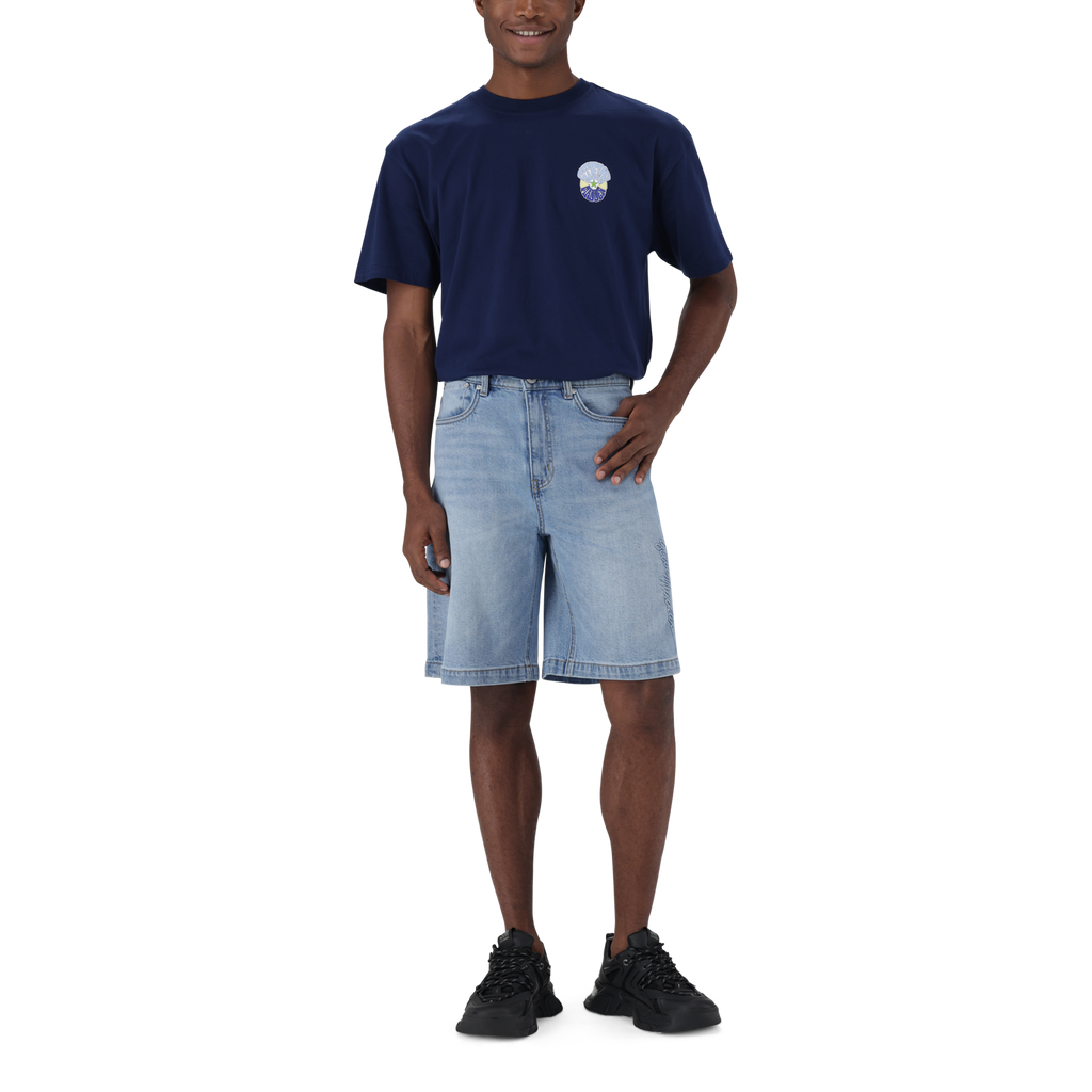 DEAN MID BLUE DENIM JORT
