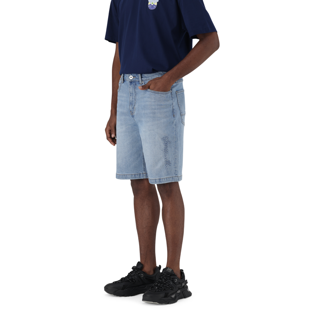 DEAN MID BLUE DENIM JORT