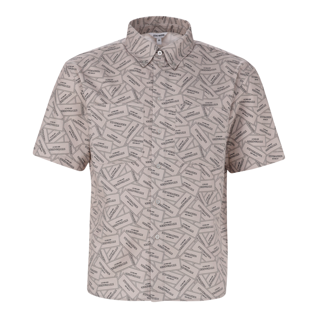 LIAN KHAKI PRINTED SHIRT