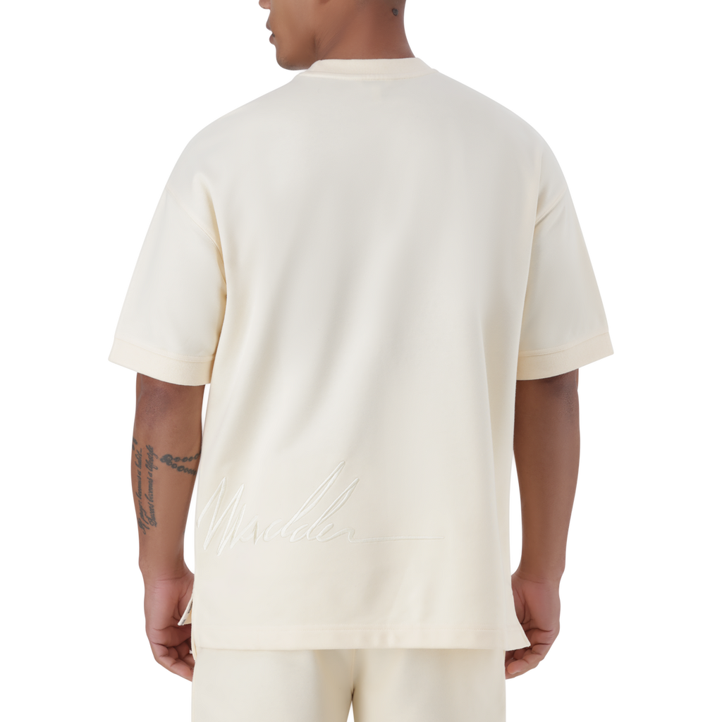 RUSH ECRU CREW NECK T-SHIRT