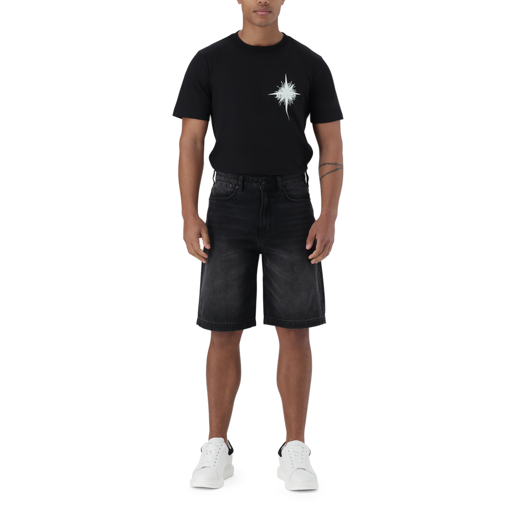 DEAN BLACK DENIM JORT
