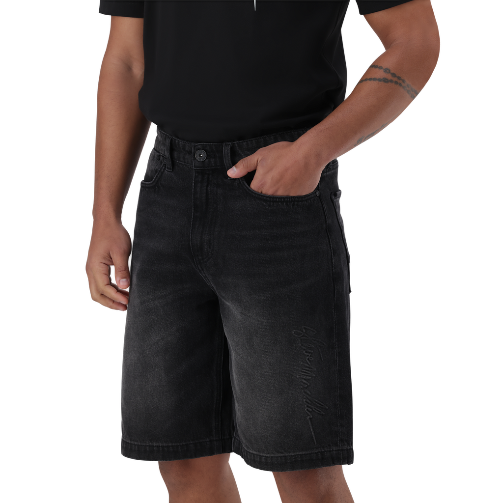 DEAN BLACK DENIM JORT