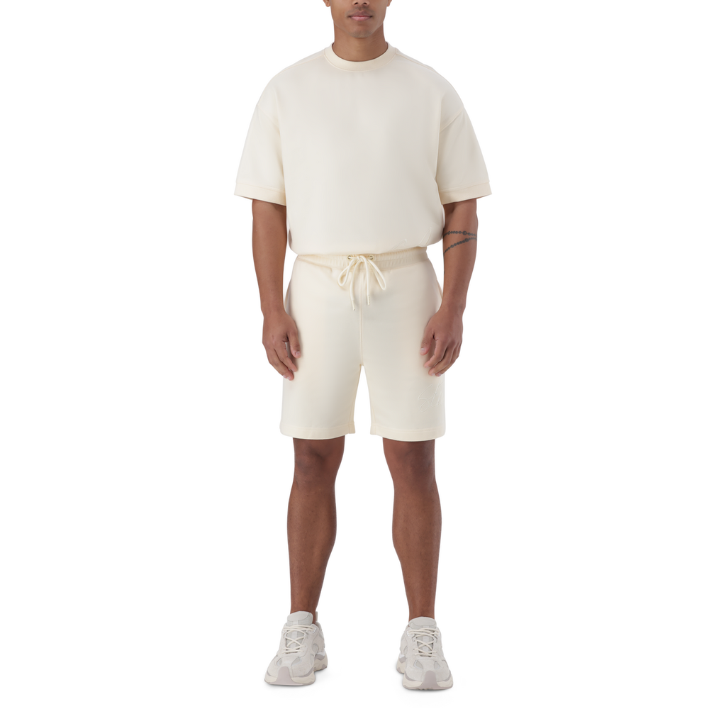 TOFE ECRU JOGGER SHORTS