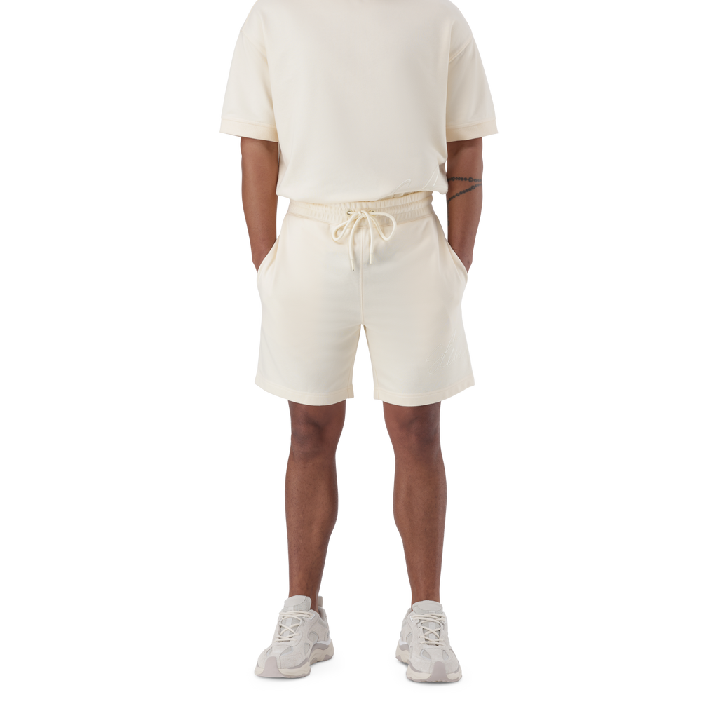 TOFE ECRU JOGGER SHORTS