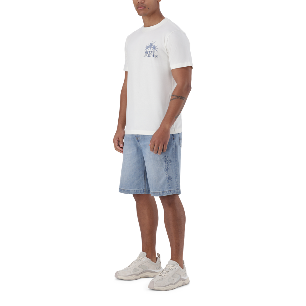 NIZ CREAM CREW NECK T-SHIRT