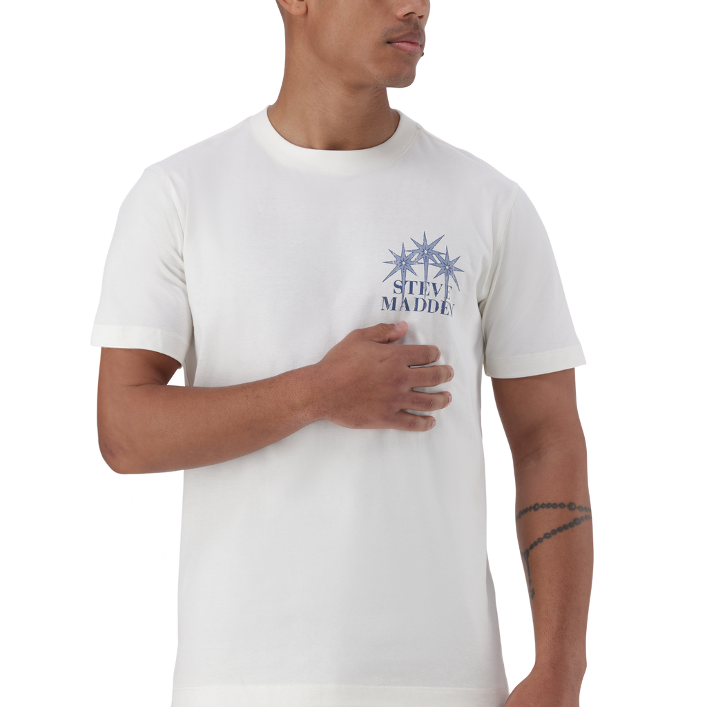 NIZ CREAM CREW NECK T-SHIRT
