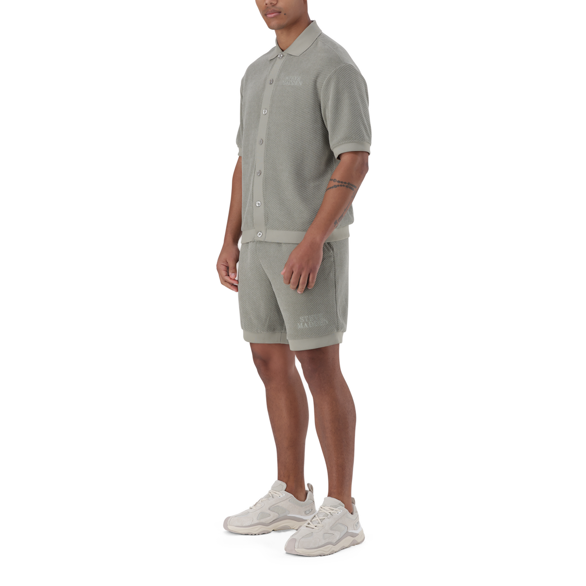 CASSIAN SAGE CROCHET SHIRT
