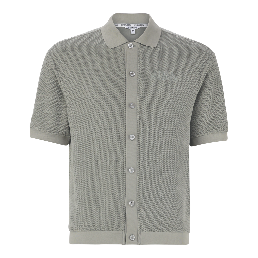 CASSIAN SAGE CROCHET SHIRT