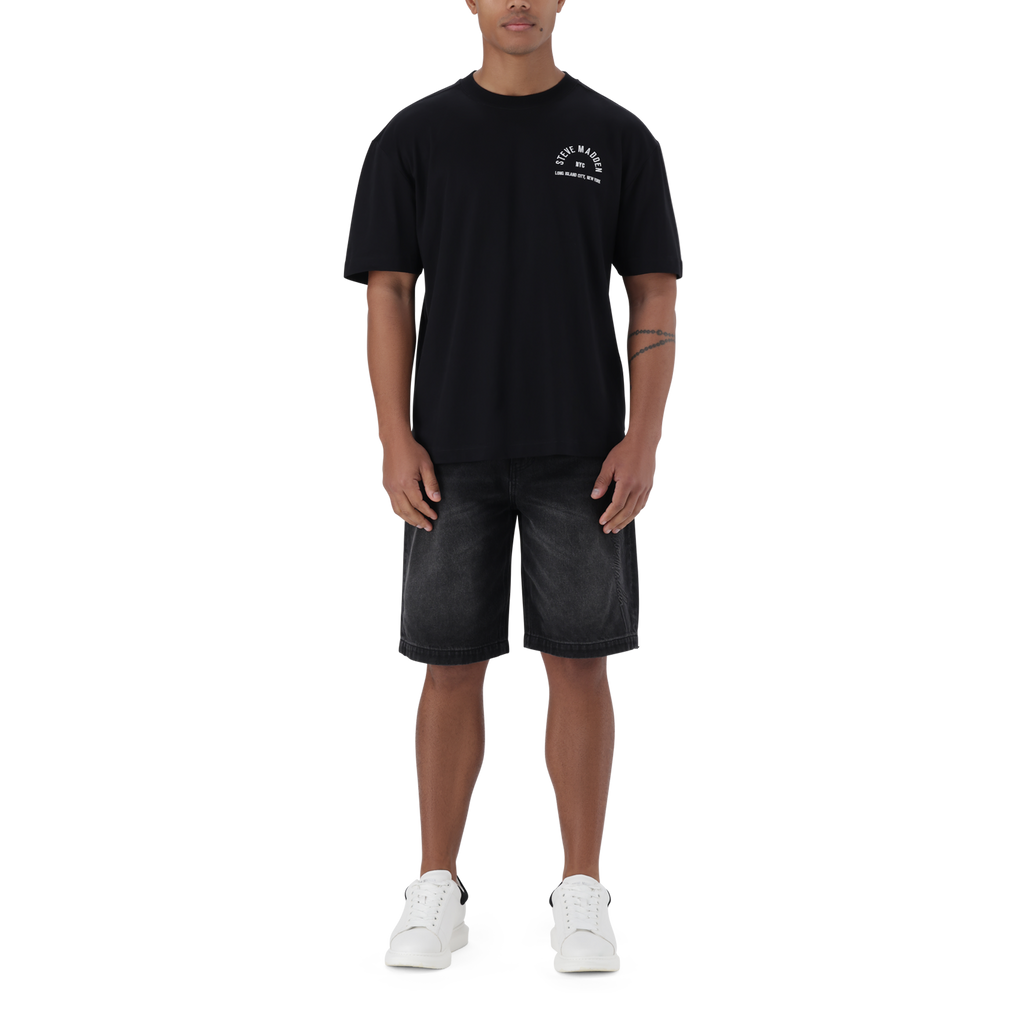 RAYNE BLACK CREW NECK T-SHIRT