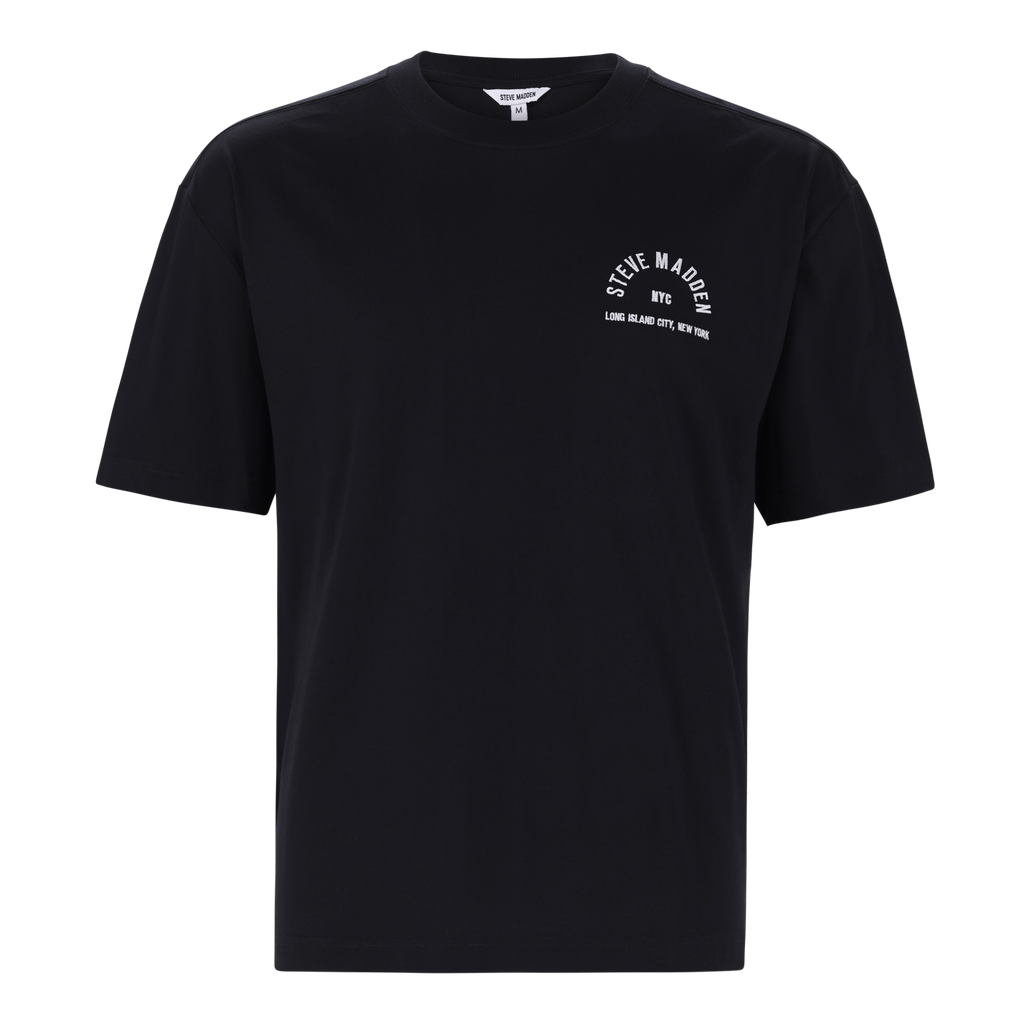 RAYNE BLACK CREW NECK T-SHIRT