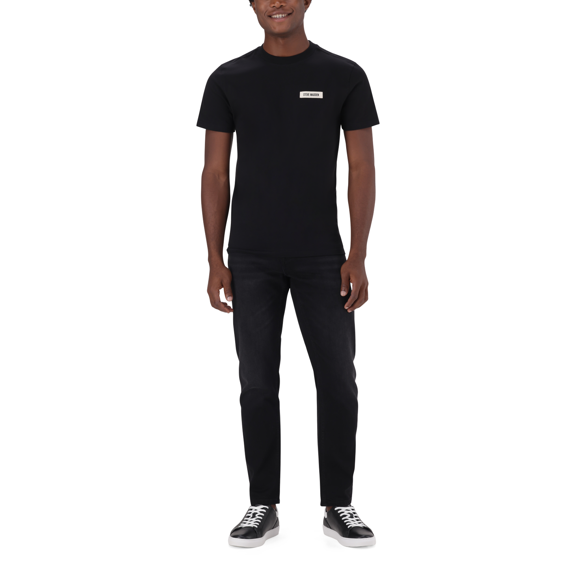 JENS BLACK REGULAR T-SHIRT