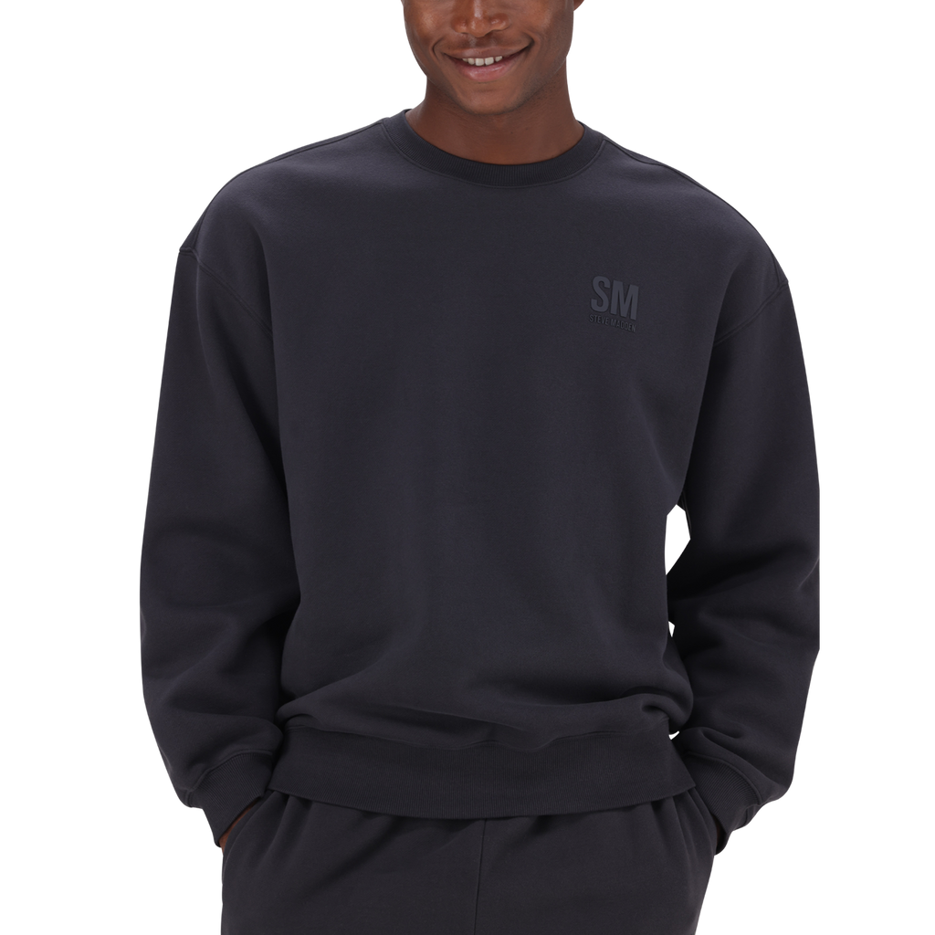 REIGN CHARCOAL RELAXED CREW NECK SWEAT