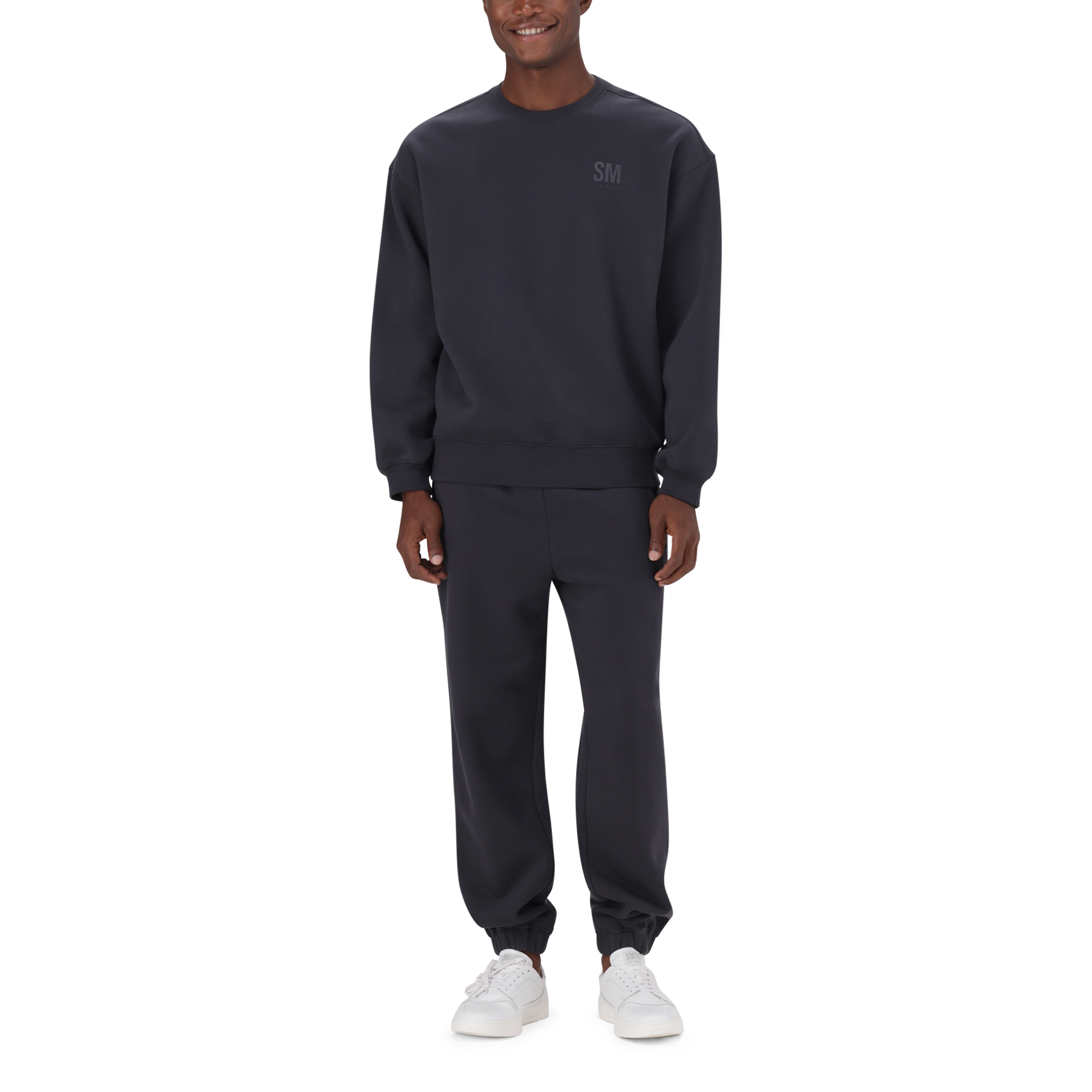 REIGN CHARCOAL RELAXED CREW NECK SWEAT