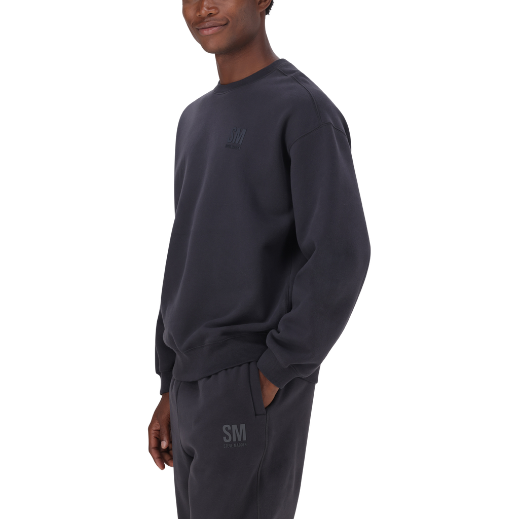 REIGN CHARCOAL RELAXED CREW NECK SWEAT