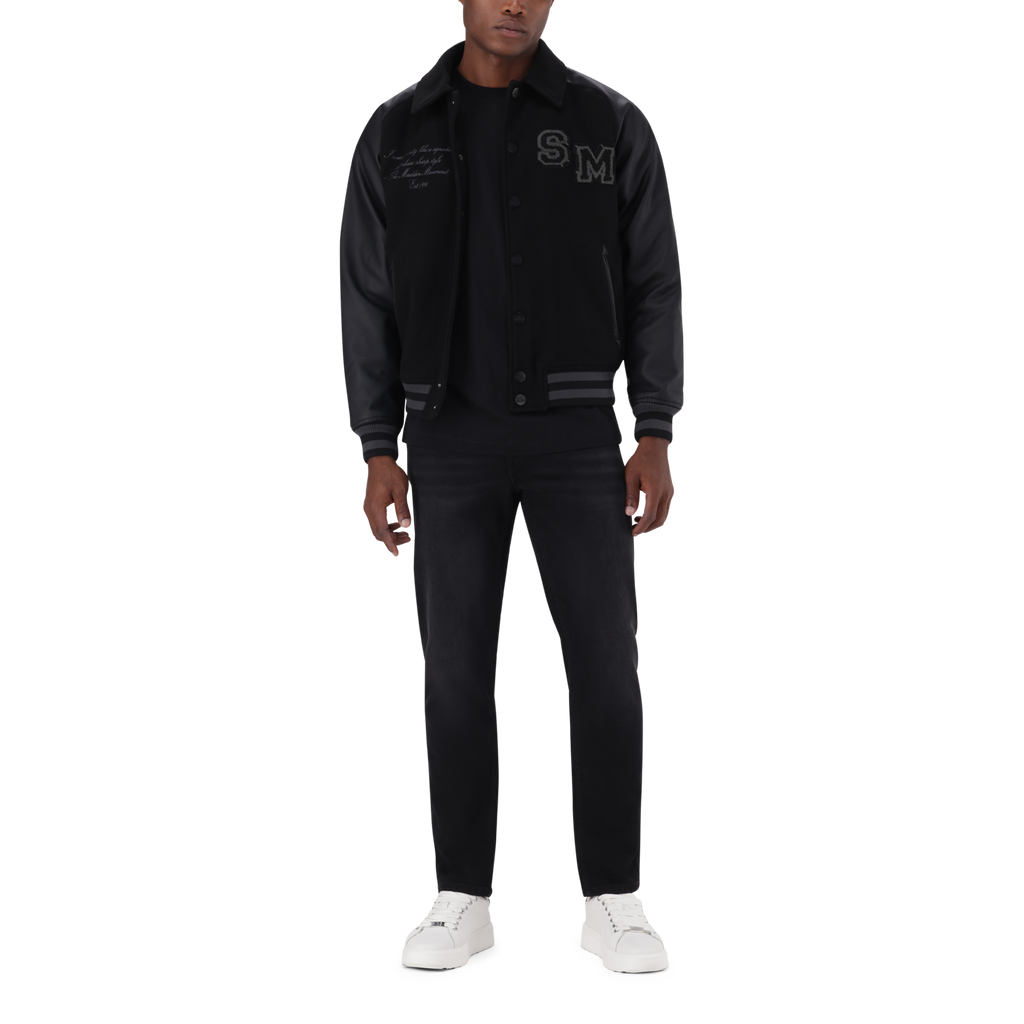 BRIGGS BLACK BASEBALL JACKET