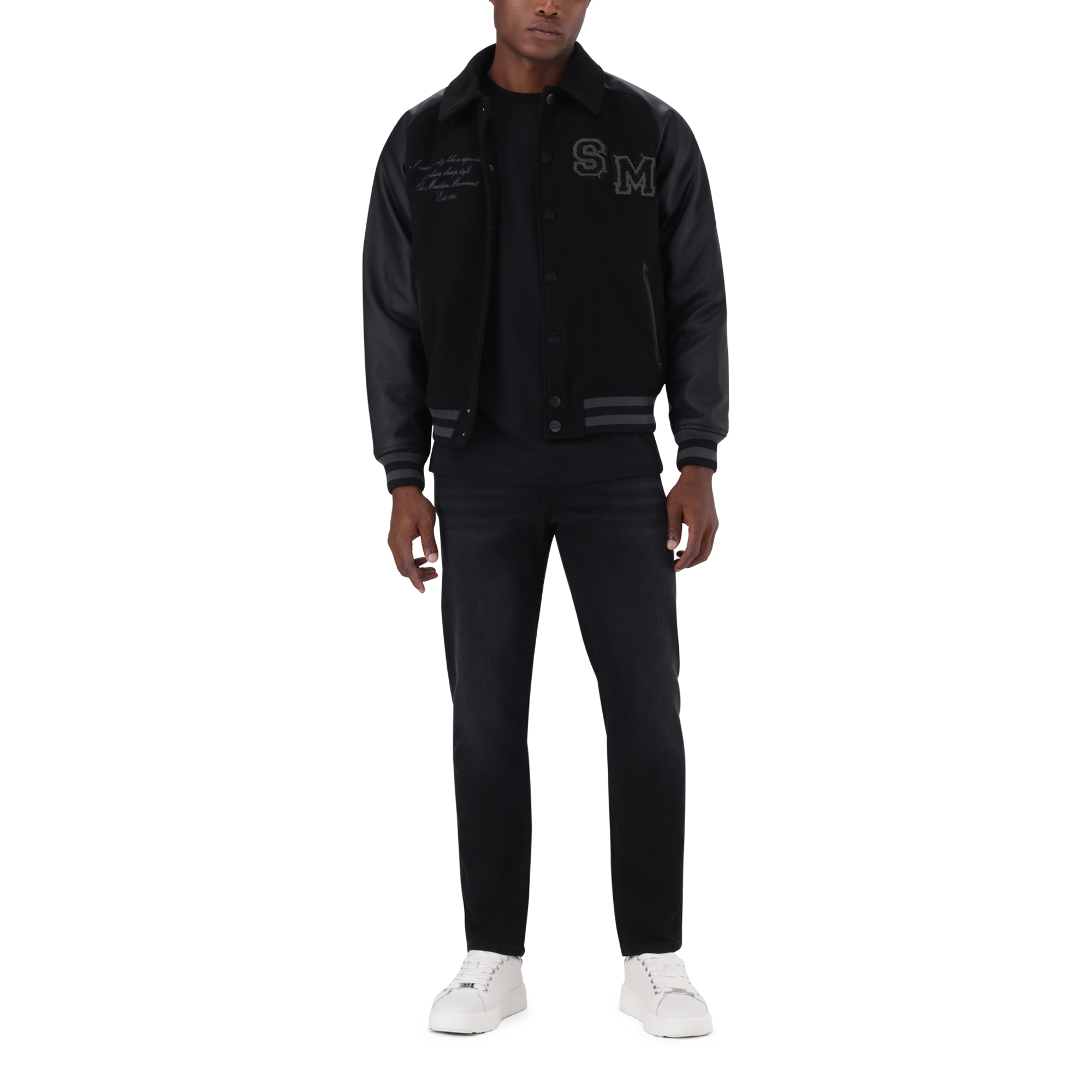 BRIGGS BLACK BASEBALL JACKET