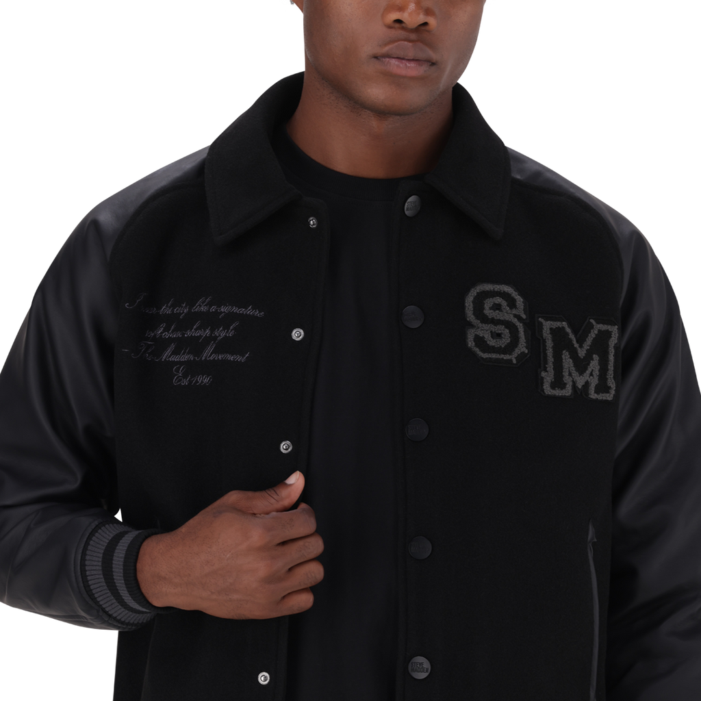 BRIGGS BLACK BASEBALL JACKET