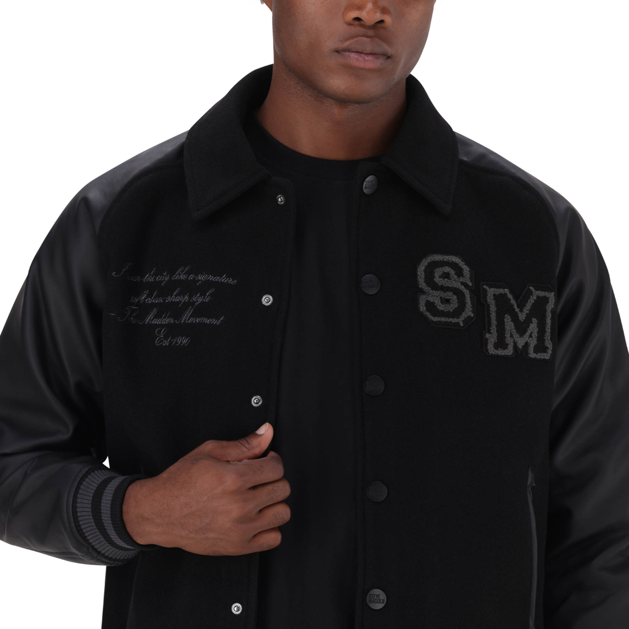 BRIGGS BLACK BASEBALL JACKET