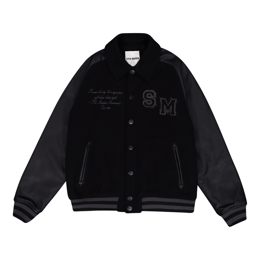 BRIGGS BLACK BASEBALL JACKET