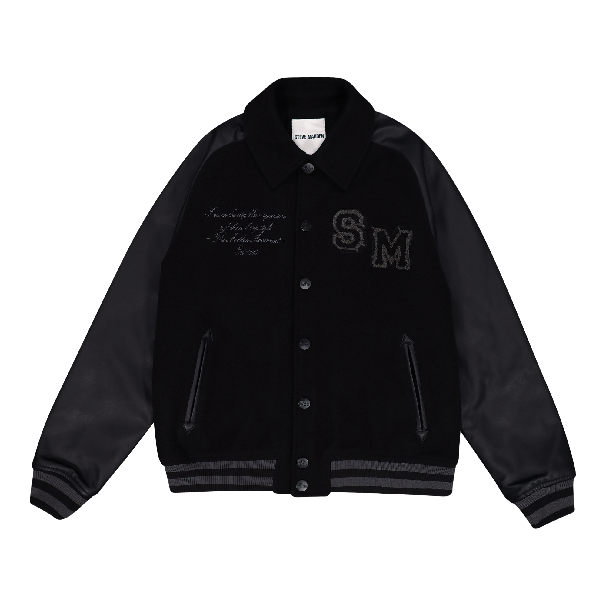 BRIGGS BLACK BASEBALL JACKET