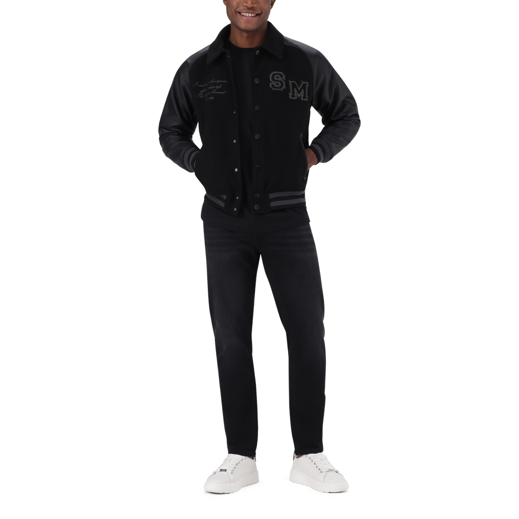 BRIGGS BLACK BASEBALL JACKET