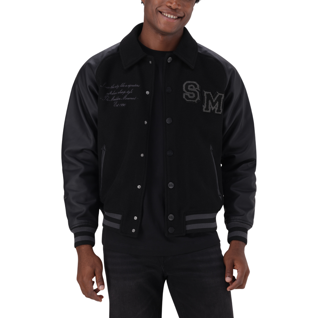 BRIGGS BLACK BASEBALL JACKET