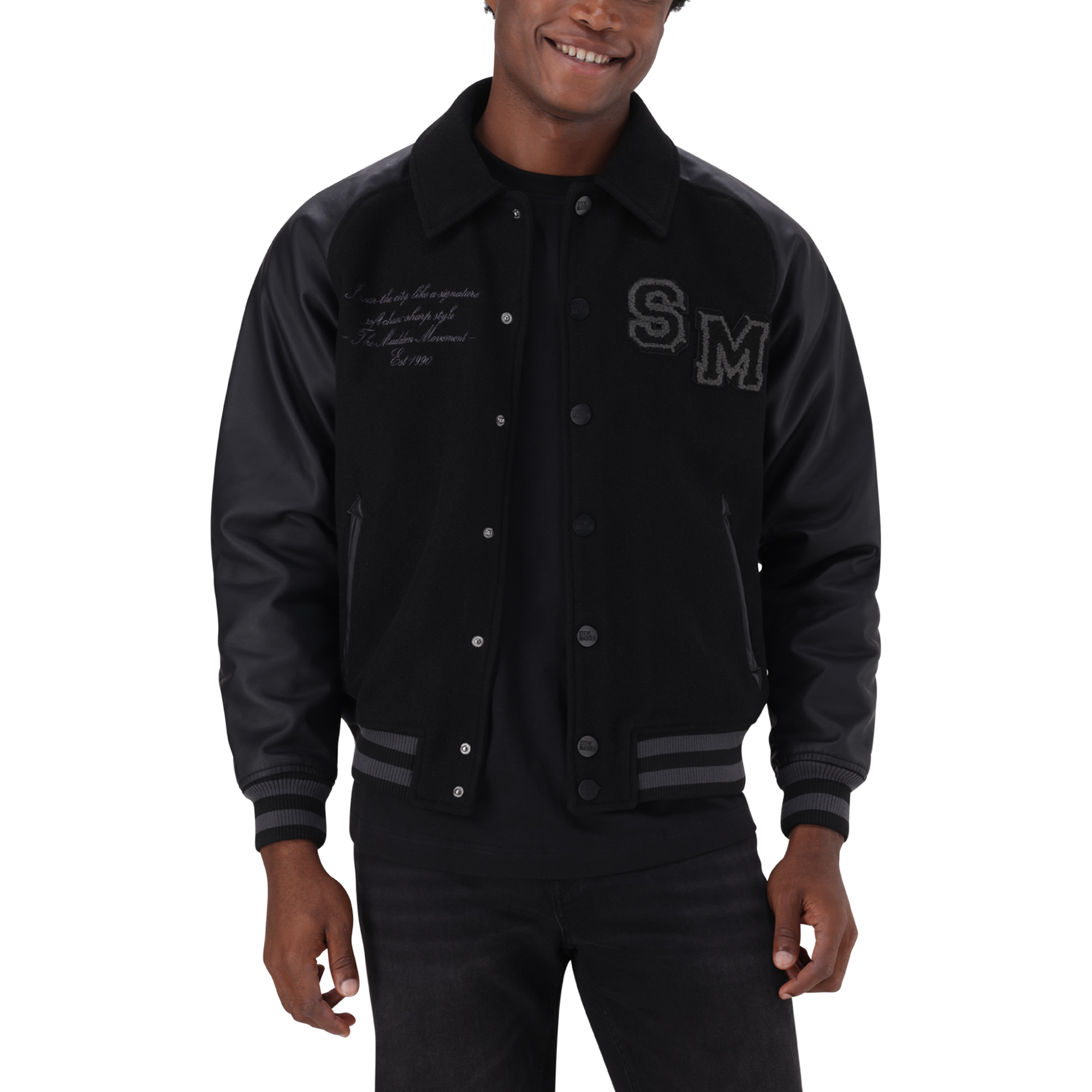 BRIGGS BLACK BASEBALL JACKET