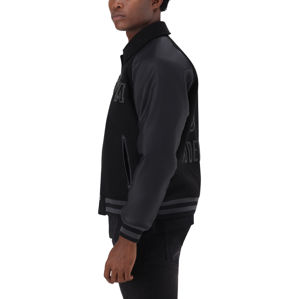 BRIGGS BLACK BASEBALL JACKET