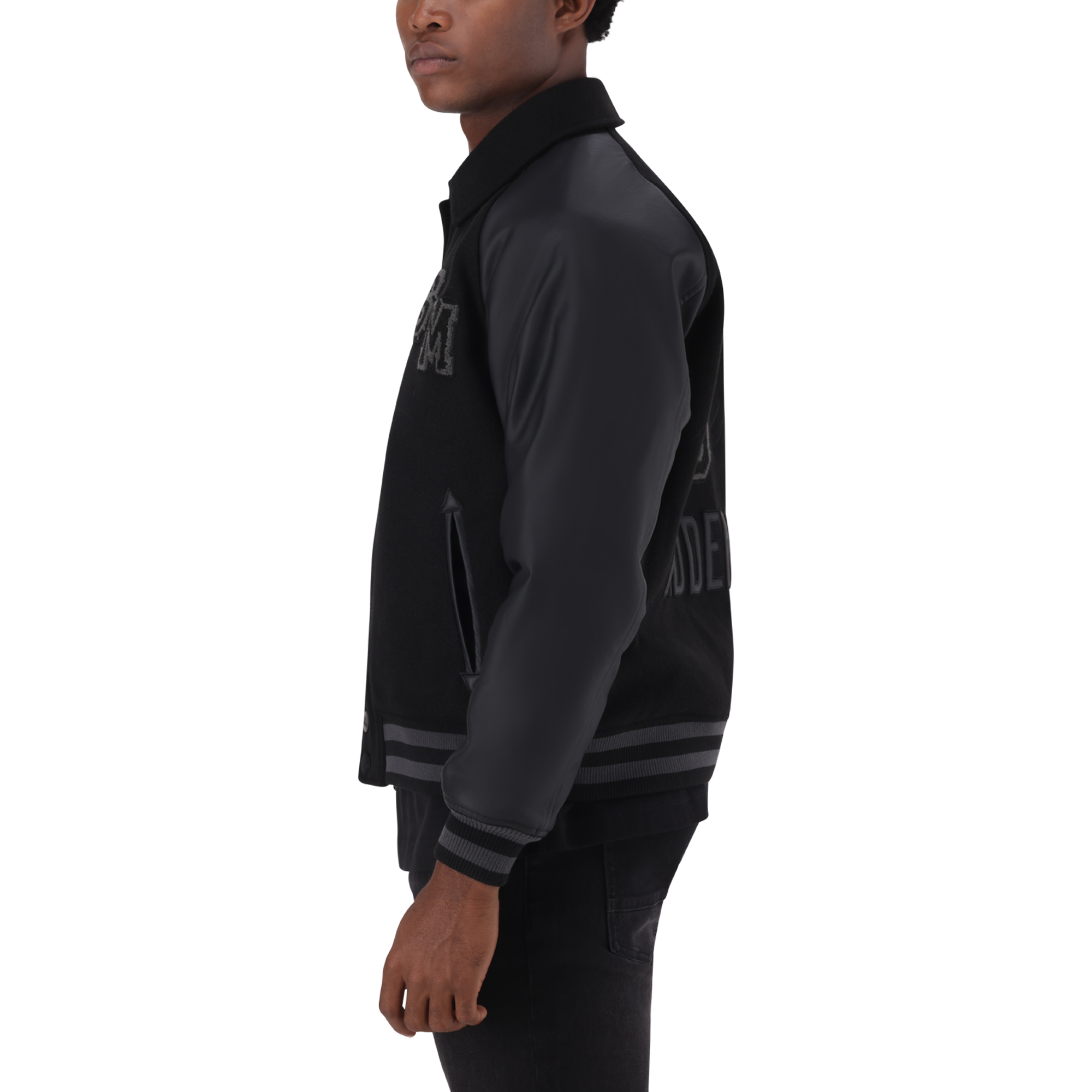 BRIGGS BLACK BASEBALL JACKET