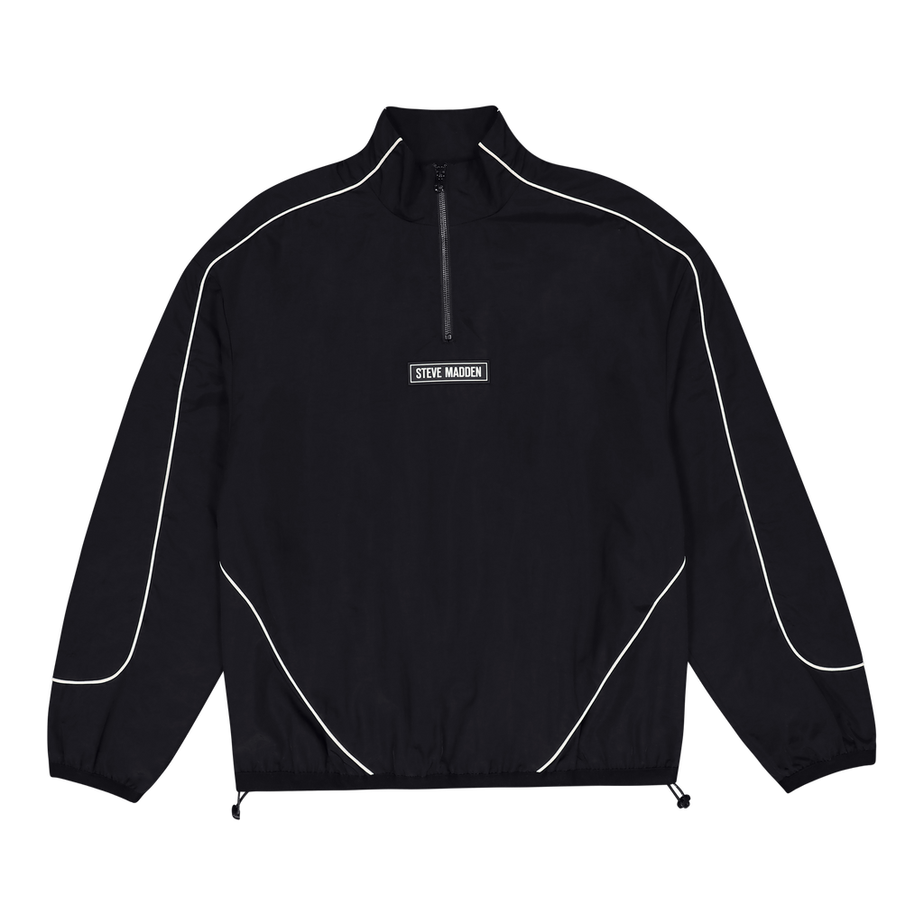 PLATO BLACK WHITE PIPING TRACK TOP