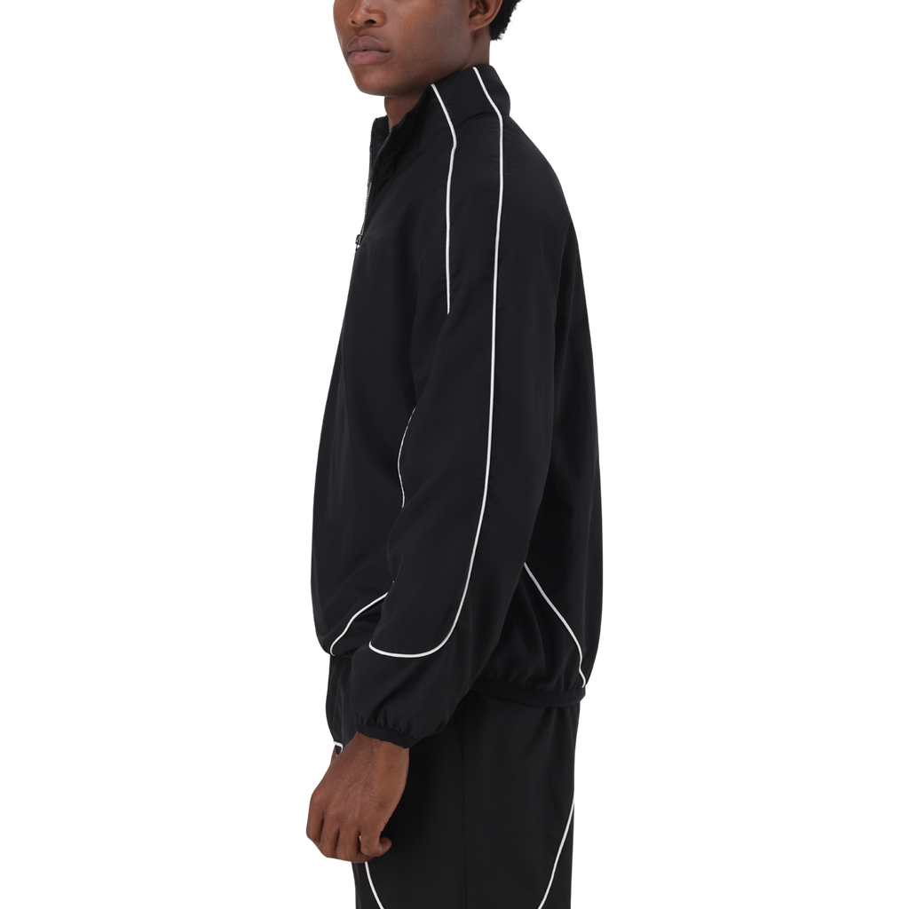 PLATO BLACK WHITE PIPING TRACK TOP