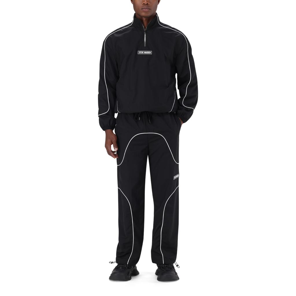 PEREZ BLACK PIPING TRACK BOTTOM