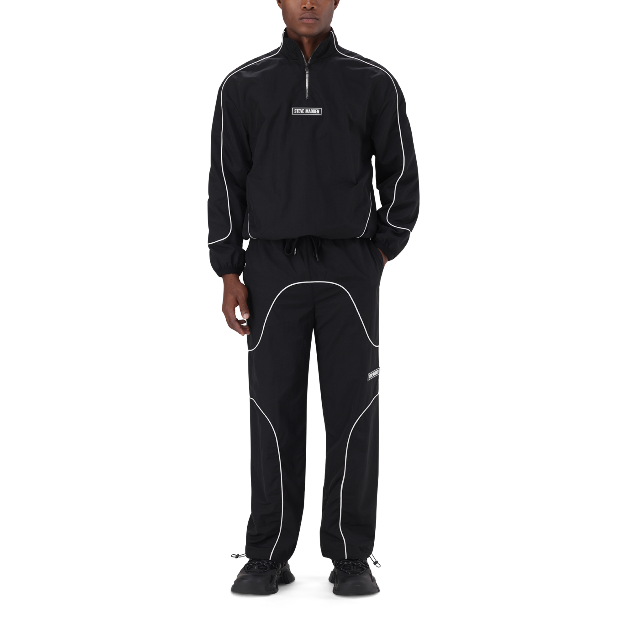 PEREZ BLACK PIPING TRACK BOTTOM