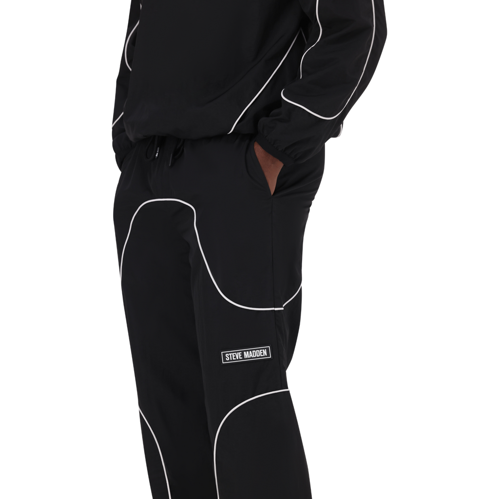 PEREZ BLACK PIPING TRACK BOTTOM