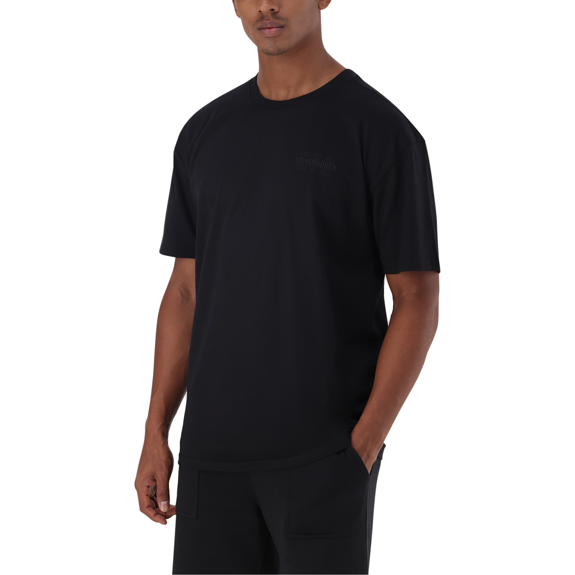 GRAYSON BLACK BOXY LOGO T-SHIRT
