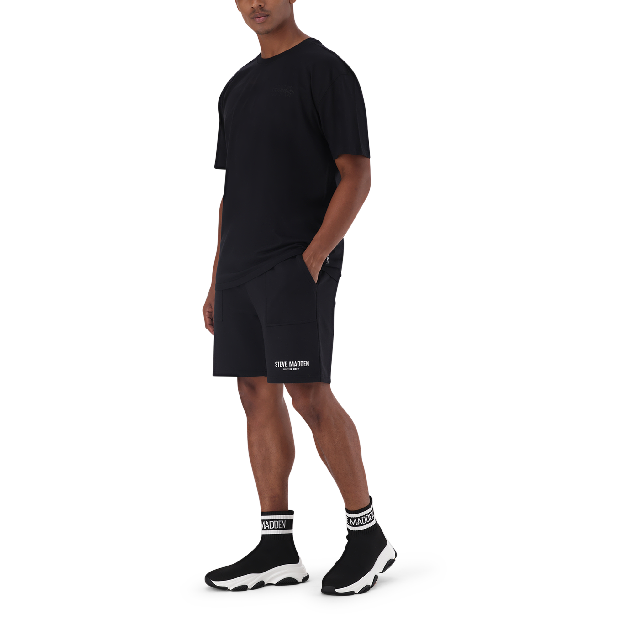 GRAYSON BLACK BOXY LOGO T-SHIRT