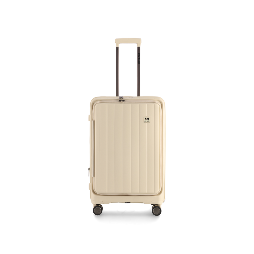 MANHATTAN JET SET CREAM LUGGAGE SET OF 3 TRAVEL CASES