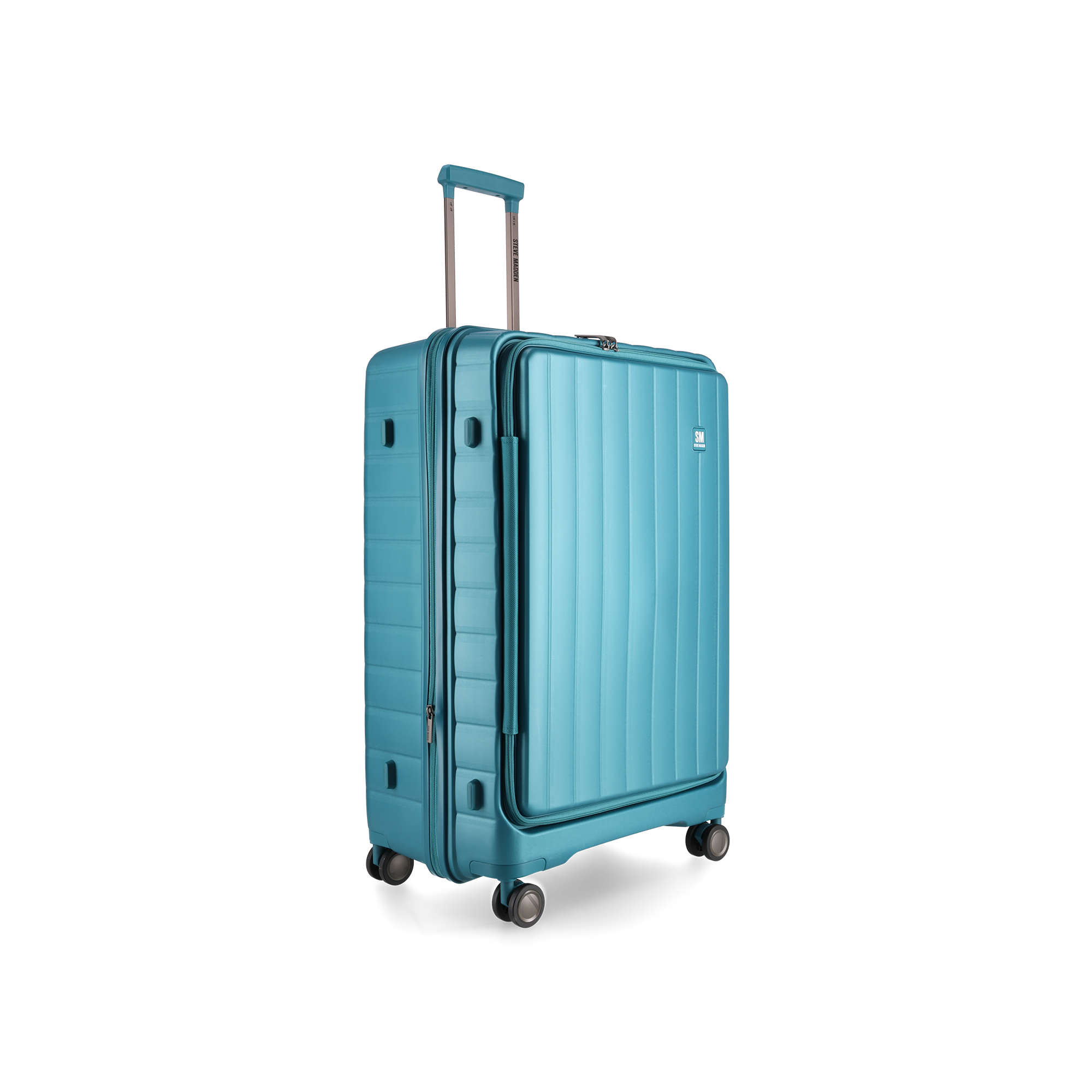 MANHATTAN JET SET TEAL BLUE LUGGAGE SET OF 3 TRAVEL CASES