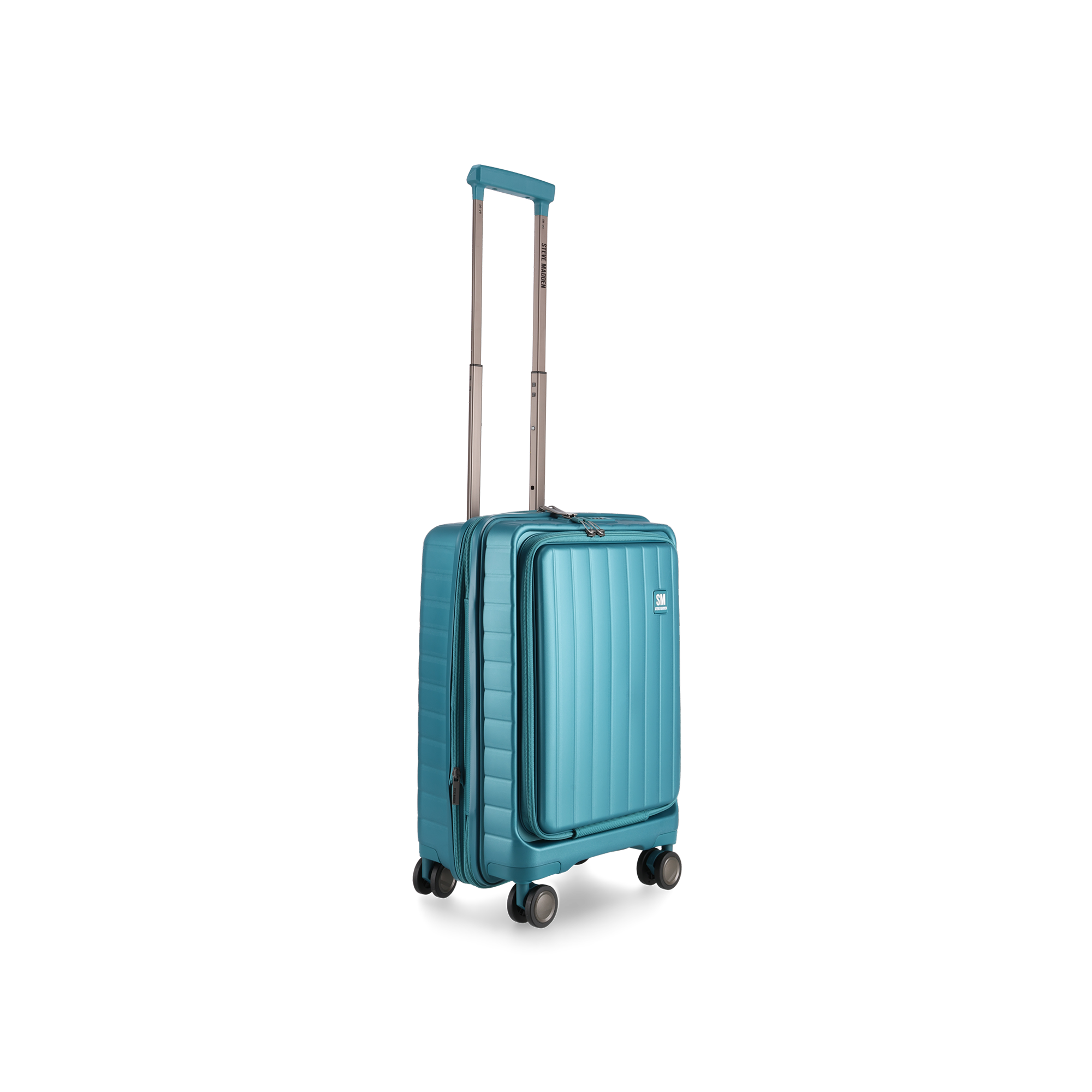 MANHATTAN JET SET TEAL BLUE LUGGAGE SET OF 3 TRAVEL CASES