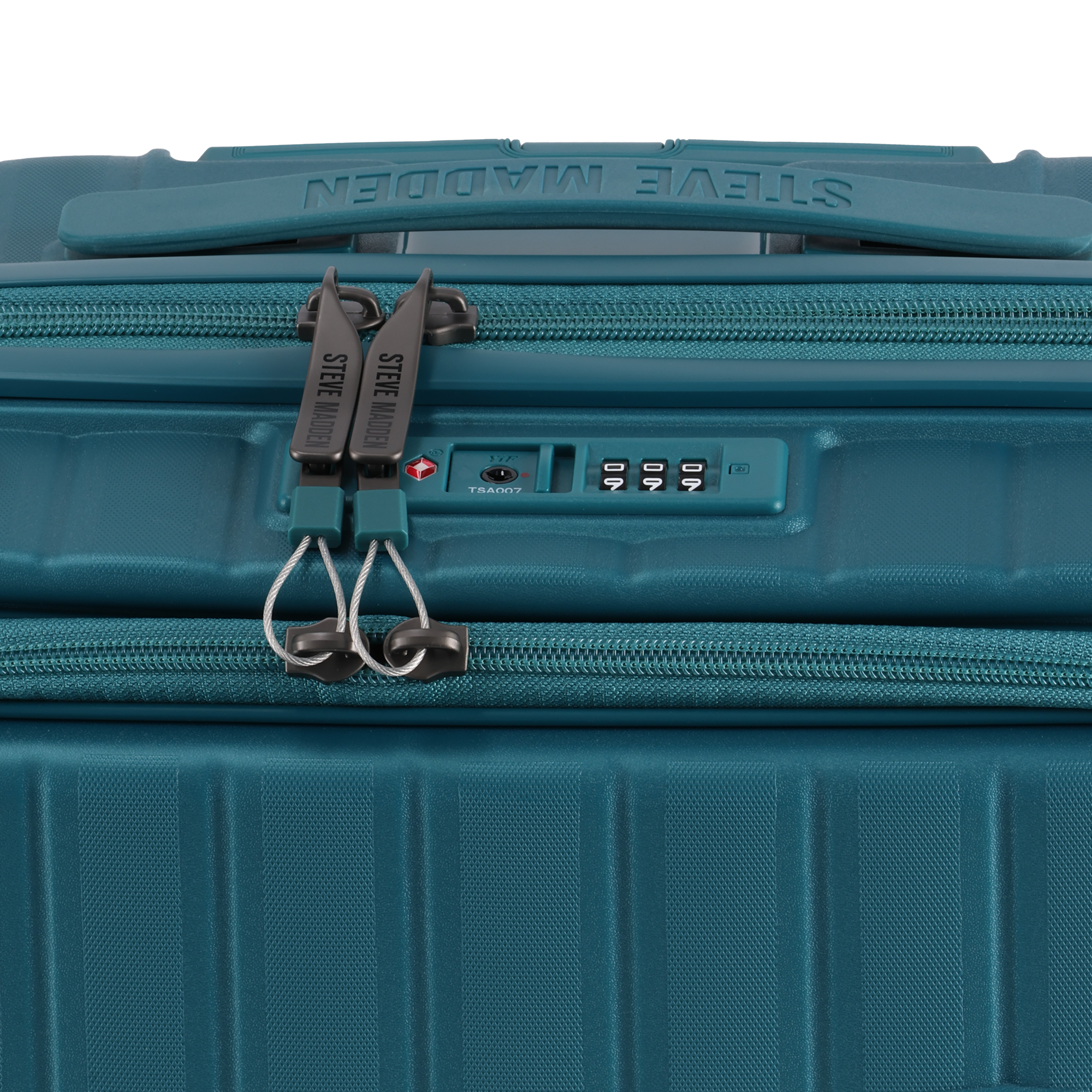 MANHATTAN JET SET TEAL BLUE LUGGAGE SET OF 3 TRAVEL CASES