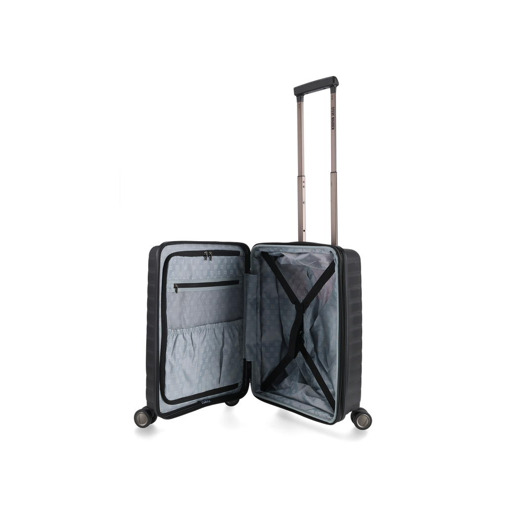 MANHATTAN JET SET BLACK LUGGAGE - CARRY ON 54cm