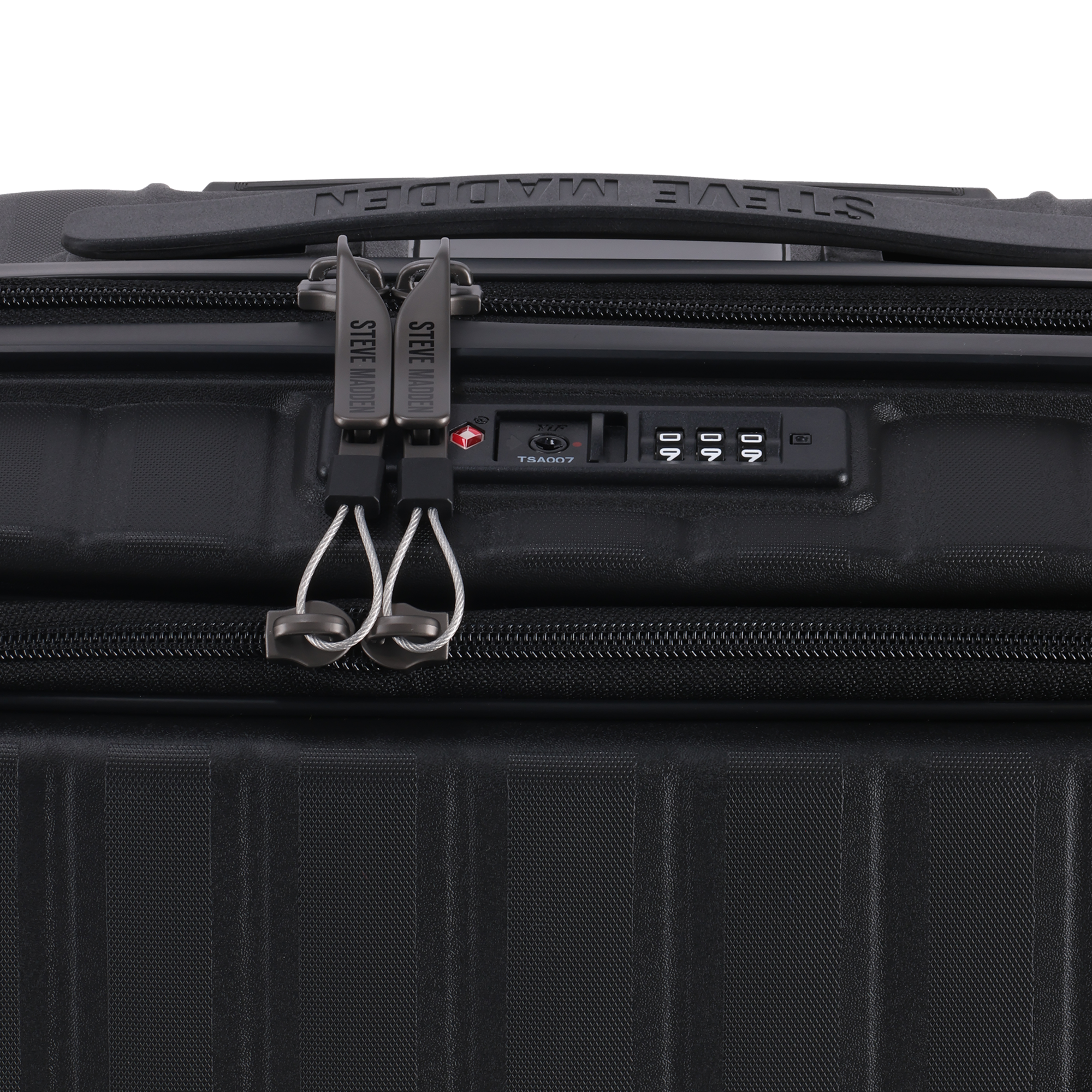 MANHATTAN JET SET BLACK LUGGAGE SET OF 3 TRAVEL CASES