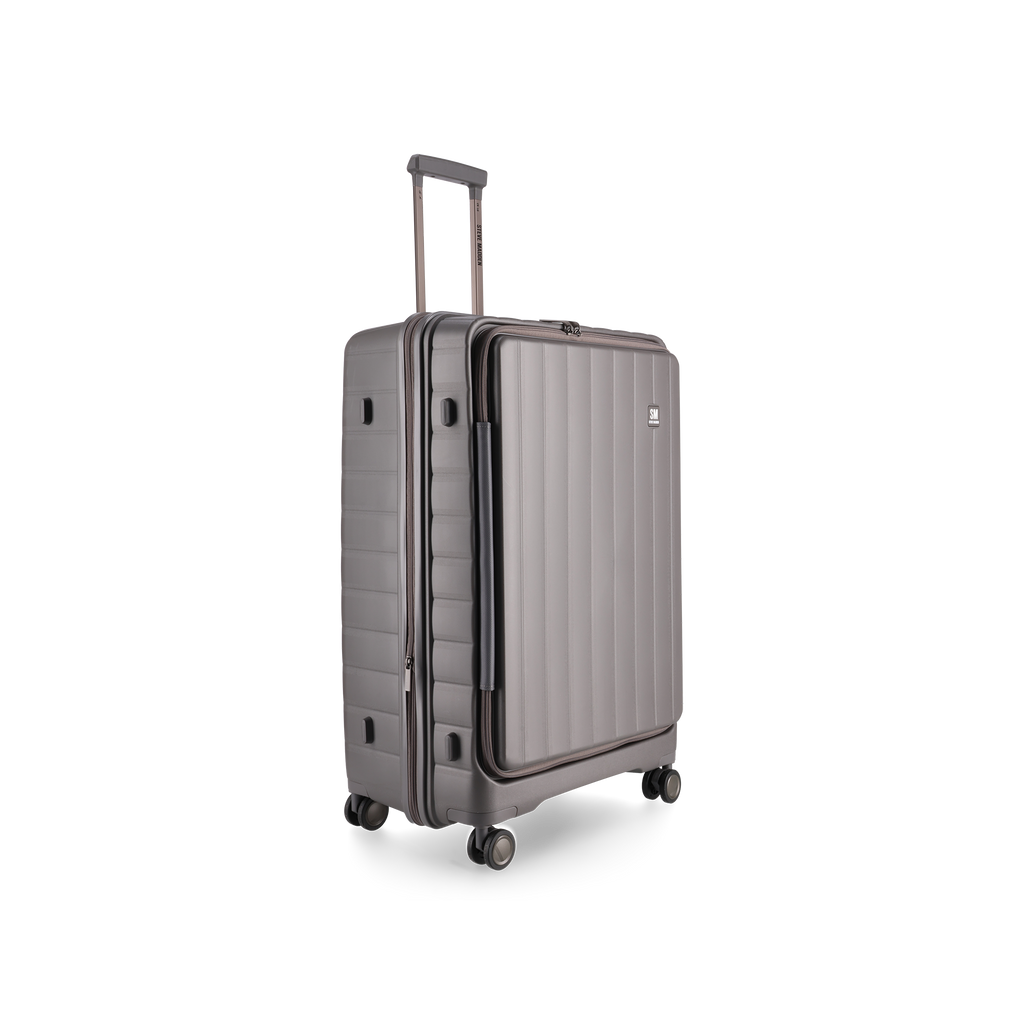 MANHATTAN JET SET GREY LUGGAGE SET OF 3 TRAVEL CASES