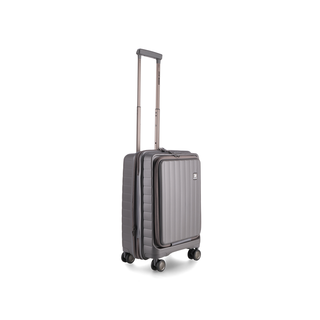 MANHATTAN JET SET GREY LUGGAGE SET OF 3 TRAVEL CASES