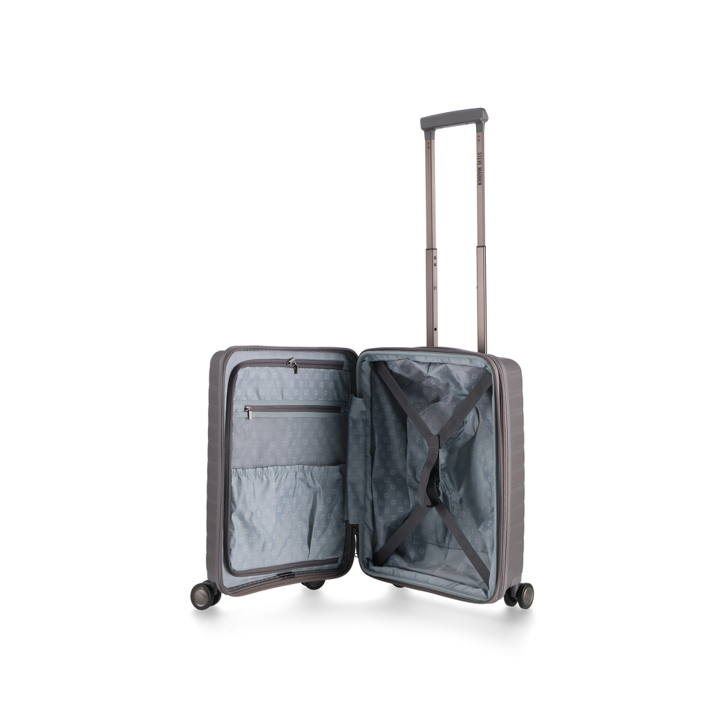 MANHATTAN JET SET GREY LUGGAGE - CARRY ON 54cm