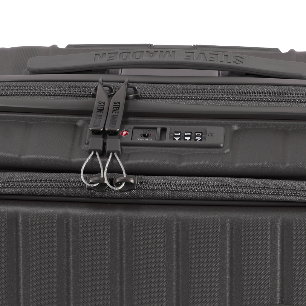 MANHATTAN JET SET GREY LUGGAGE SET OF 3 TRAVEL CASES
